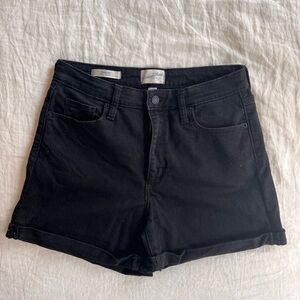 Black Denim Shorts